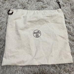 Hermes Cream Dust Bag
